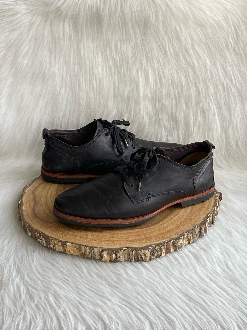 LIKE NEW Timberland Bardstown plain toe black leather Oxford shoes